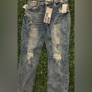 Almost Famous Blue Boyfriend Jeans